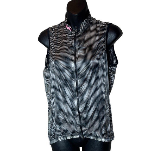 Rapha women’s xl souplesse lightweight rain gilet patterned cycling vest - Picture 1 of 5